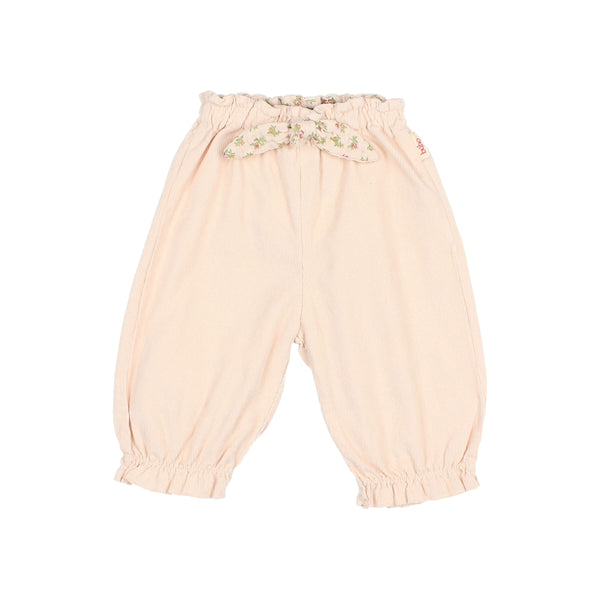 Buho BB Soft Velour Girly Pants Cream Pink