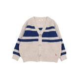 Buho Stripes Cardigan Marine
