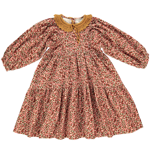 Bebe Organic Lyra Dress Painted Hearts