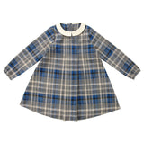 Coco Blanc Plaid Dress Cream Collar