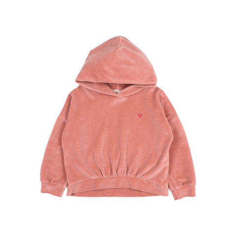 Buho Velvet Hoodie Peony