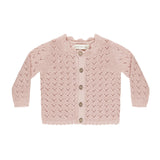 QUINCY MAE SCALLOPED CARDIGAN || BUBBLEGUM