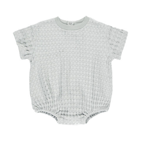 QUINCY MAE RELAXED BUBBLE ROMPER || SKY