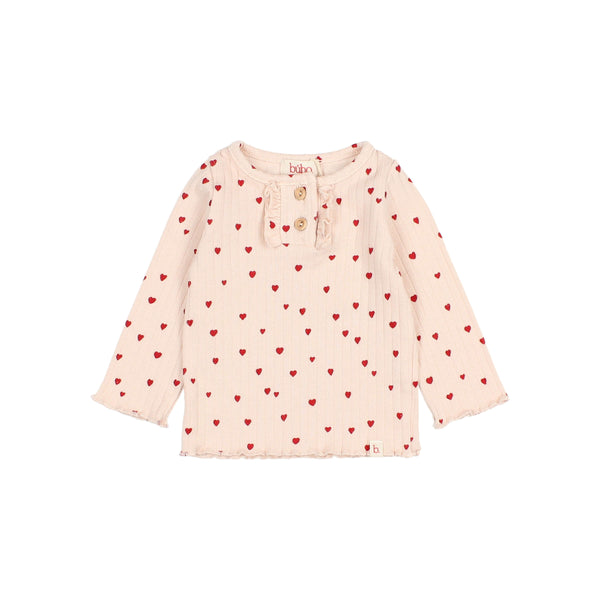 Buho BB Mini Cuore T-Shirt Cream Pink