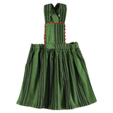 Piupiuchick Knee-Lenght Dress Green Black Stripes