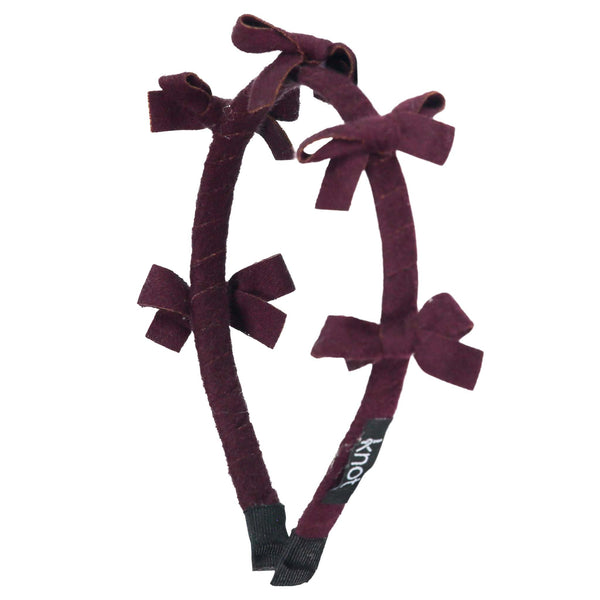 Knot Hairbands Woolly Headband // Mulberry