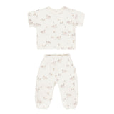 QUINCY MAE JERSEY TEE + PANT SET || SWANS