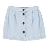Piupiuchick Knee-Lengh Skirt Light Blue Soft Denim