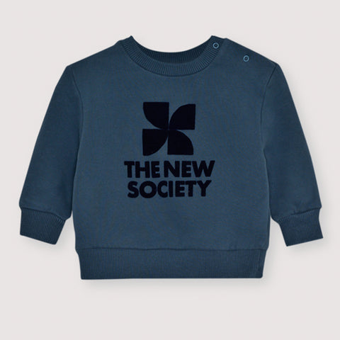 The New Society TNS Logo Baby Sweatshirt Void Blue