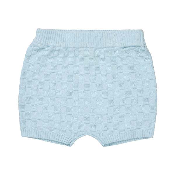 Fub Baby Checked Shorts Light Blue