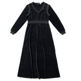 Coco Blanc Velour Maxi Black