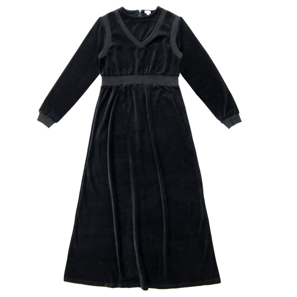 Coco Blanc Velour Maxi Black