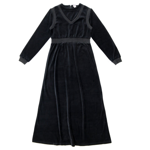 Coco Blanc Velour Maxi Black