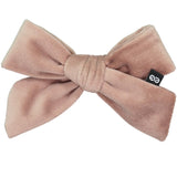 Knot Hairbands Felted Velvet Bow Clip // Blush