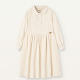 Popelin Knitted Dress With Baby Collar