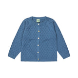 Fub Pointelle Cardigan Washed Indigo