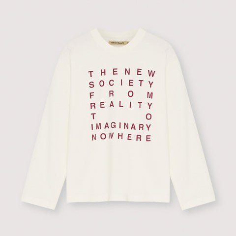 The New Society Oscar T-Shirt Moonlight White