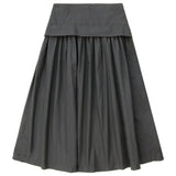 Coco Blanc Tafetta Skirt Black