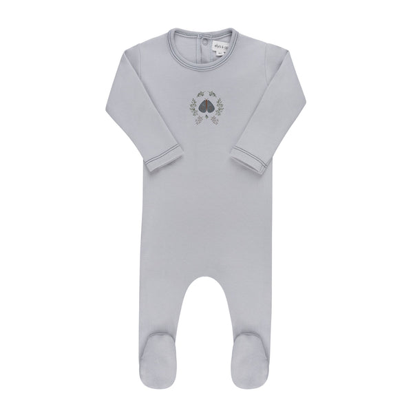 Ely’s & Co Garden Floral Center Collection - Blue - Footie