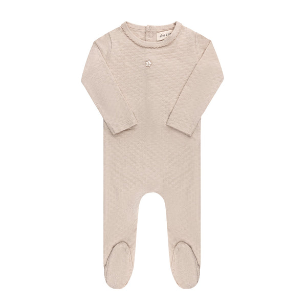 Ely’s & Co Pointelle Star- Tan - Footie