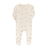 Ely’s & Co Embroidered Collection - Ivory Tulip - Footie