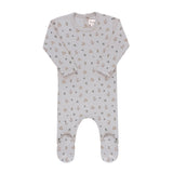 Ely’s & Co Garden Floral Print Collection - Blue - Footie