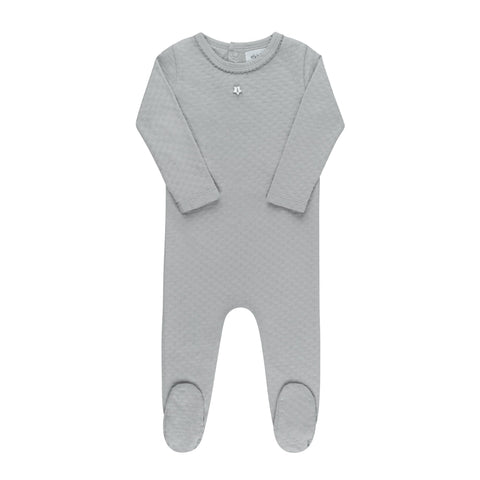 Ely’s & Co Pointelle Star - Blue - Footie