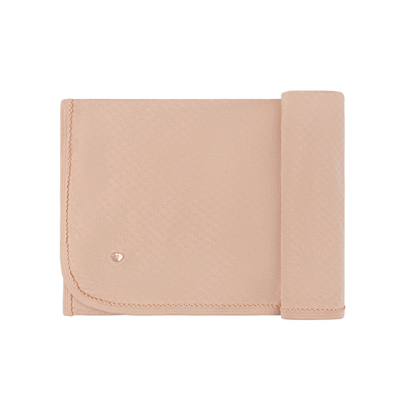 Ely’s & Co Pointelle Heart - Pink - Blanket