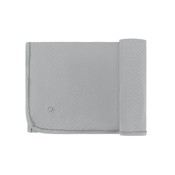 Ely’s & Co Pointelle Star - Blue - Blanket