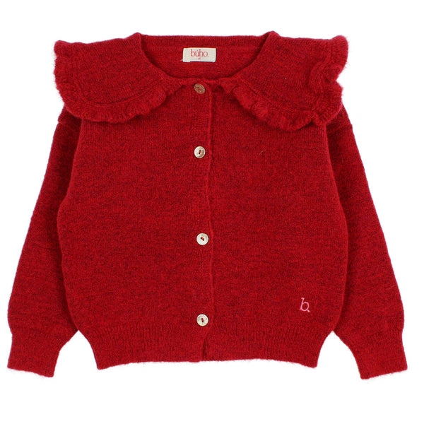 Buho Girly Cardigan Cherry