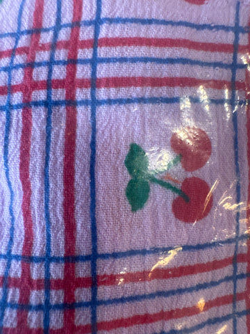 Piupiuchick Sleeveless Baby Romper Lilac W/ Cherries Allover