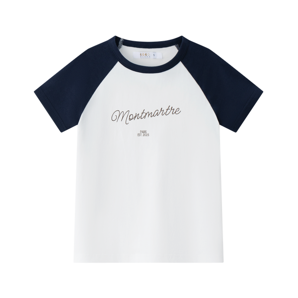 Coco Blanc Short Sleeve Raglan Tee White
