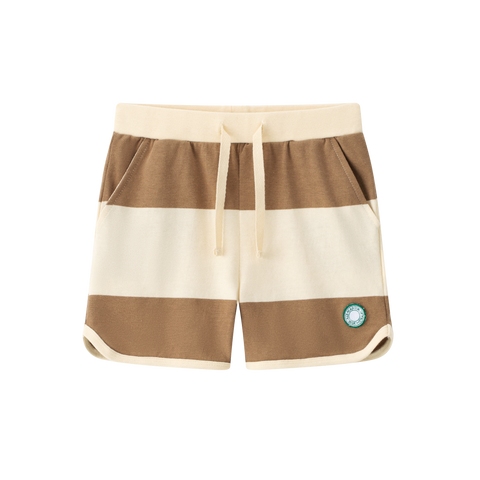 Coco Blanc Brown Stripe Shorts
