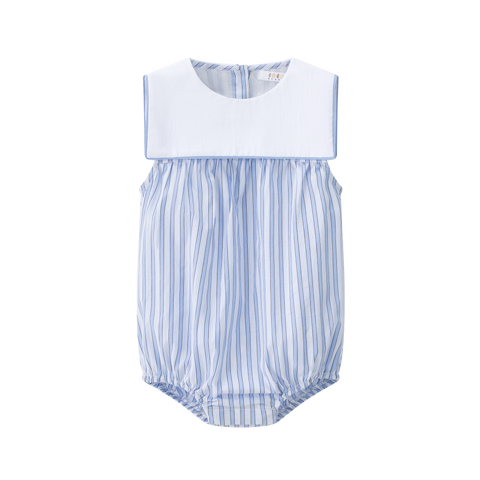 Coco Blanc Striped Sailor Romper Boy