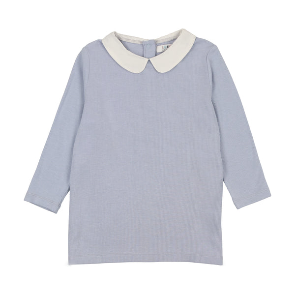 Coco Blanc Peter Pan Ribbed Top