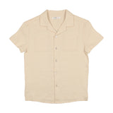Coco Blanc Button Down Linen Shirt Cream