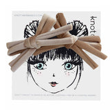 Knot Hairbands Corded Mini Bow Set // Blush