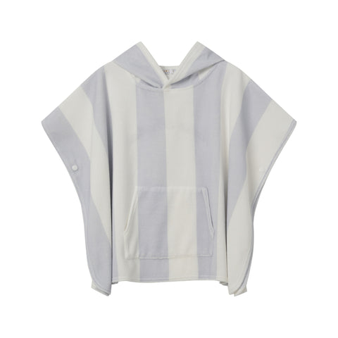 Coco Blanc Striped Terry Poncho
