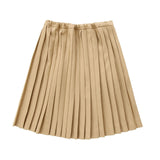 Coco Blanc Camel Pleated Skirt