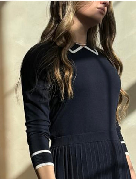 Coco Blanc Collared Sweater
