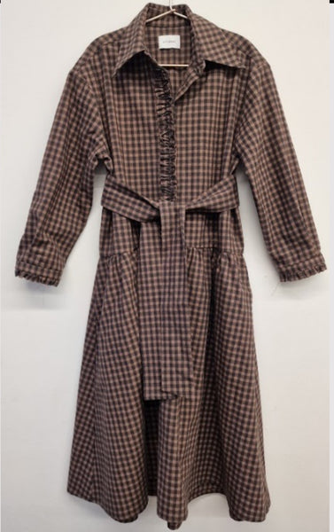 Unlabel Samara Dress Brown Checks