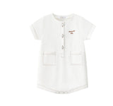 Coco Blanc White Denim Romper