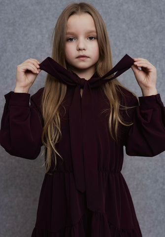 Unlabel Kara Dress Dark Burgundy