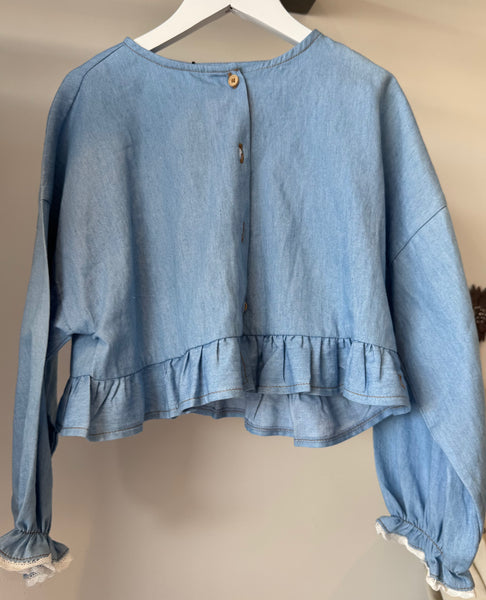 Tocoto Vintage Denim Blouse