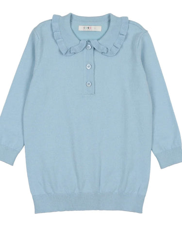 Coco Blanc Ruffle Collar Sweater