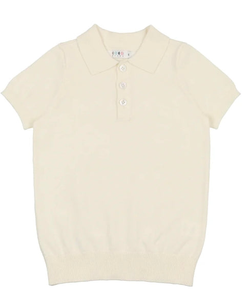 Coco Blanc Knit Polo Cream