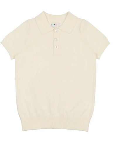 Coco Blanc Knit Polo Cream