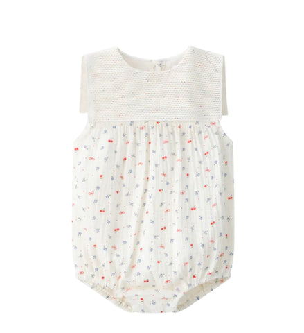 Coco Blanc Girls Sailor Romper