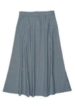 Coco Blanc Striped Denim Skirt