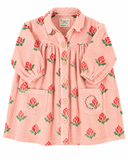 Piupiuchick Short Dress | Pink W/ Big Flowers